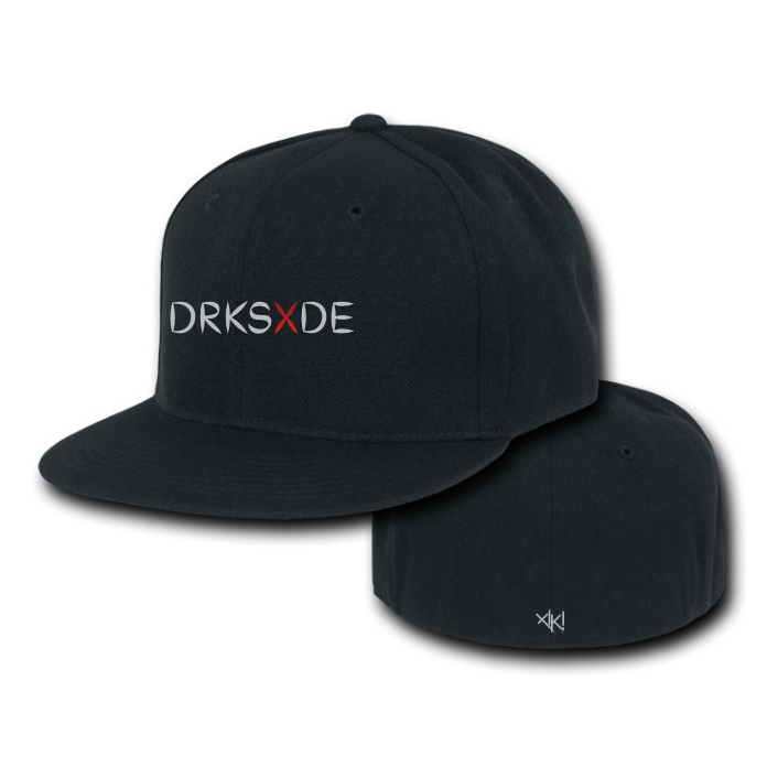 DRKSXDE “Red X” Black Fitted Hat Standard
